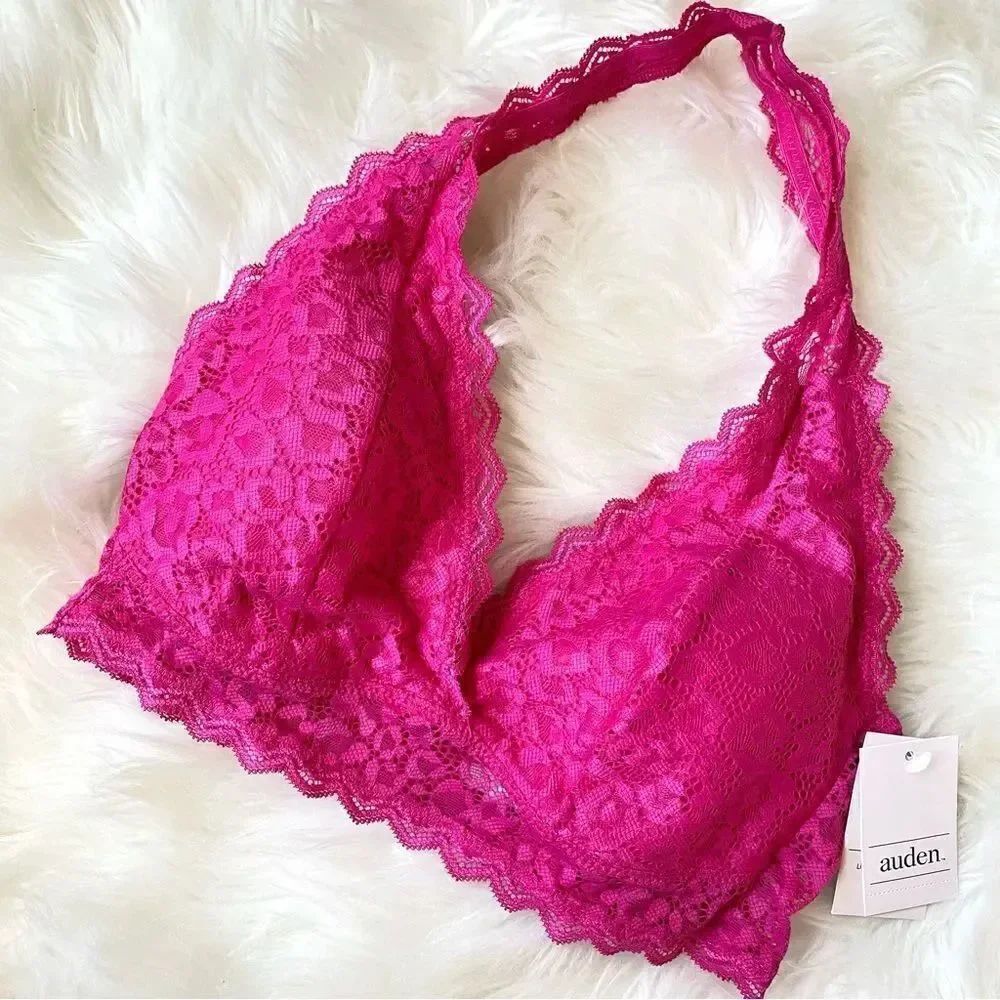 Hot Pink Lace Racerback Bralette 💕